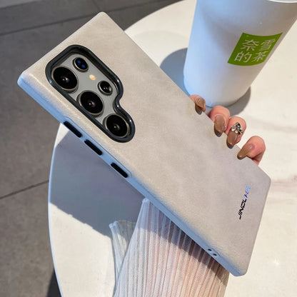 Premium pu leather shockproof business phone case samsung - product image