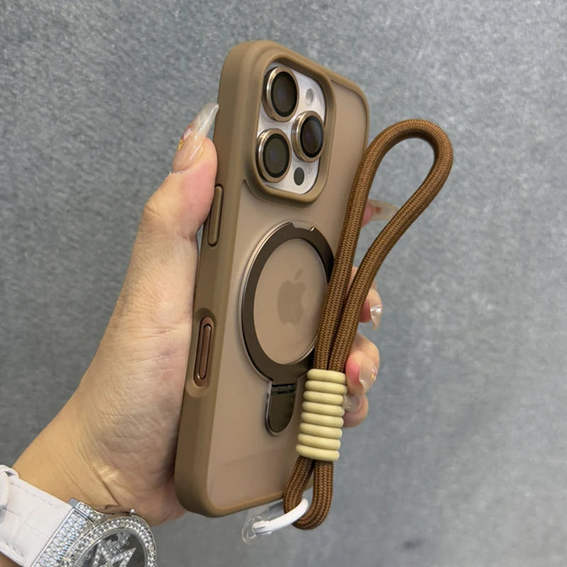 Ring magnetic stand holder matte case - product image