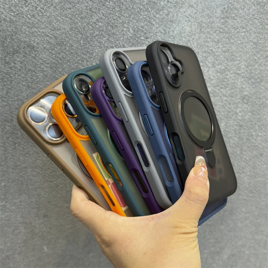 Ring magnetic stand holder matte case - product image