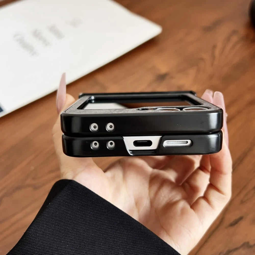 Ring stand holder leather magnetic case - product image