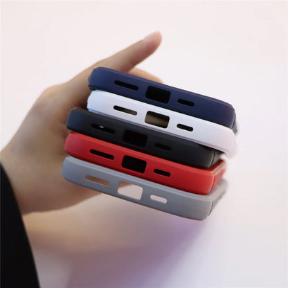 Ripple pattern magnetic lens stand camera protection case - product image