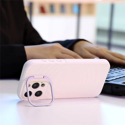 Ripple pattern magnetic lens stand camera protection case - product image