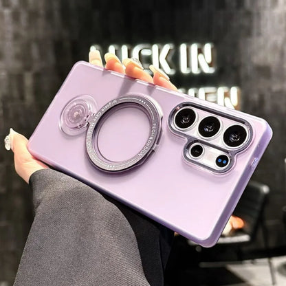 Rotating bracket ring stand magnetic wireless charging case samsung - product image