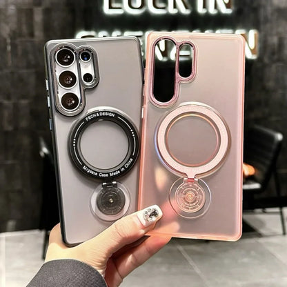 Rotating bracket ring stand magnetic wireless charging case samsung - product image