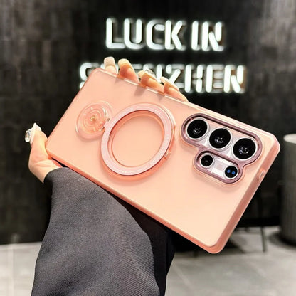 Rotating bracket ring stand magnetic wireless charging case samsung - product image