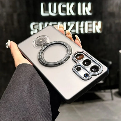 Rotating bracket ring stand magnetic wireless charging case samsung - product image