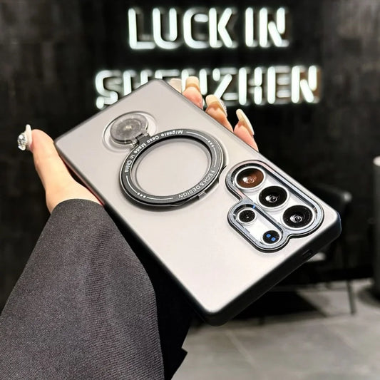 Rotating bracket ring stand magnetic wireless charging case samsung - product image