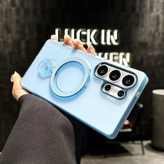 Rotating bracket ring stand magnetic wireless charging case samsung - product image