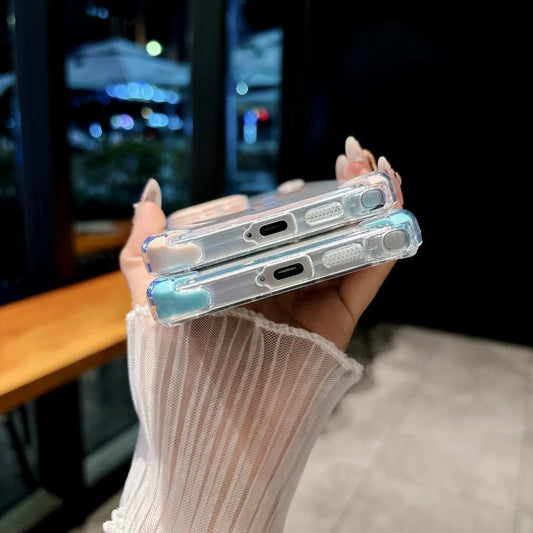 Shockproof clear magnetic silicone armor case samsung - product image