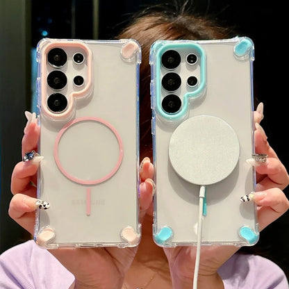 Shockproof clear magnetic silicone armor case samsung - product image