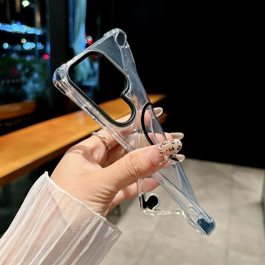 Shockproof clear magnetic silicone armor case samsung - product image