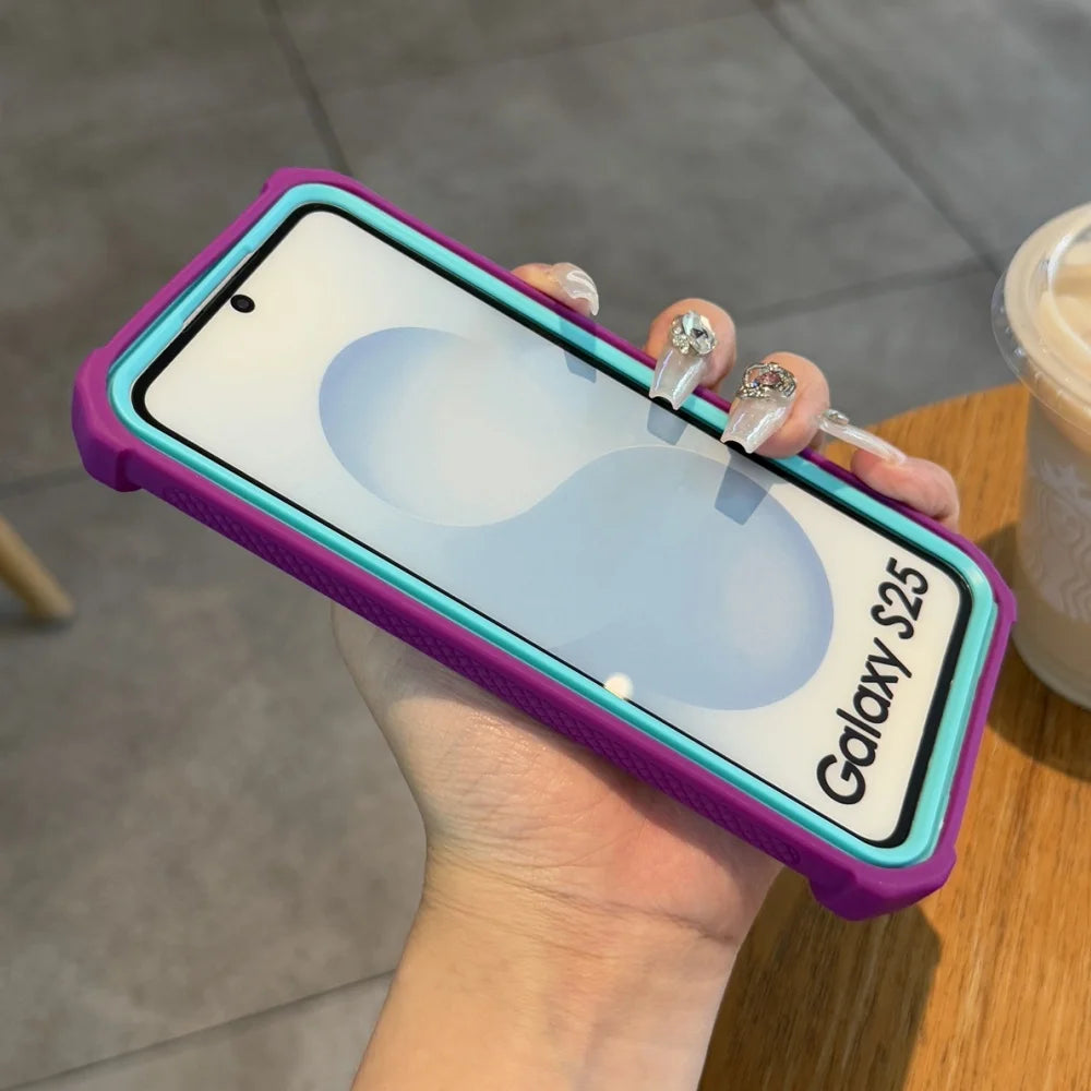 Shockproof glitter magnetic wireless charging case samsung - product image