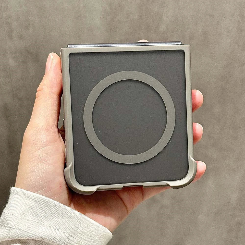 Shockproof matte magnetic wireless charging case samsung z flip - product image