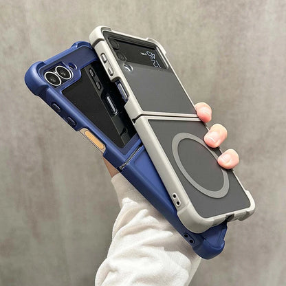 Shockproof matte magnetic wireless charging case samsung z flip - product image