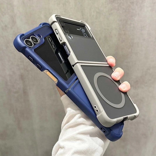 Shockproof matte magnetic wireless charging case samsung z flip - product image