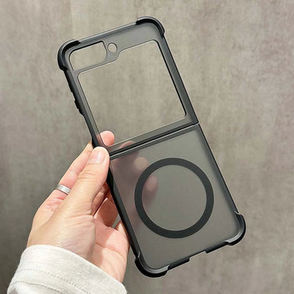 Shockproof matte magnetic wireless charging case samsung z flip - product image