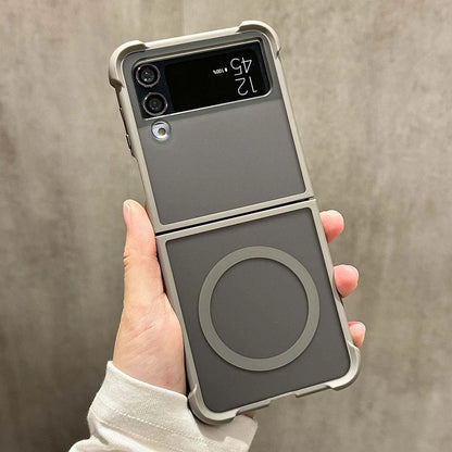 Shockproof matte magnetic wireless charging case samsung z flip - product image