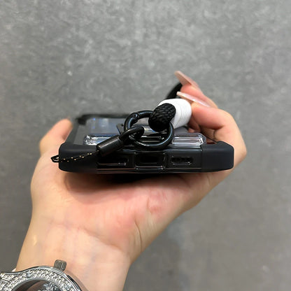 Shockproof wallet card holder wrist strap clear case - product image