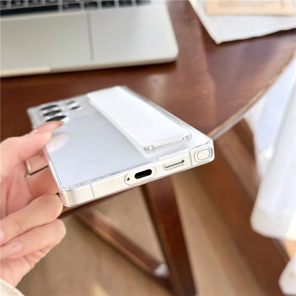 Silicone elastic wrist strap stand holder case samsung - product image