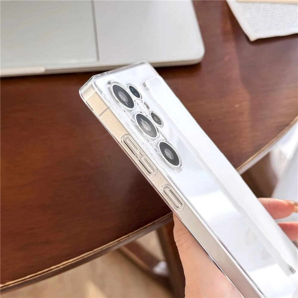 Silicone elastic wrist strap stand holder case samsung - product image