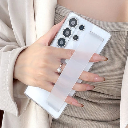 Silicone elastic wrist strap stand holder case samsung - product image