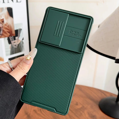 Slide camera lens protection magnetic silicone soft shockproof case samsung - product image