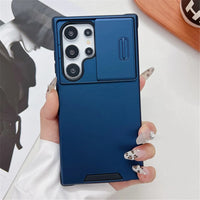 Slide Camera Lens Protection Soft Silicone Shockproof Case Samsung