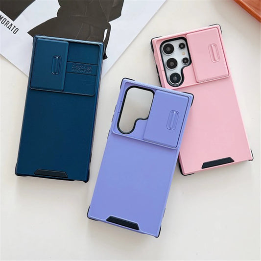 Slide camera lens protection soft silicone shockproof case samsung - product image