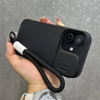 Slide Camera Lens Protection Wrist Strap Case