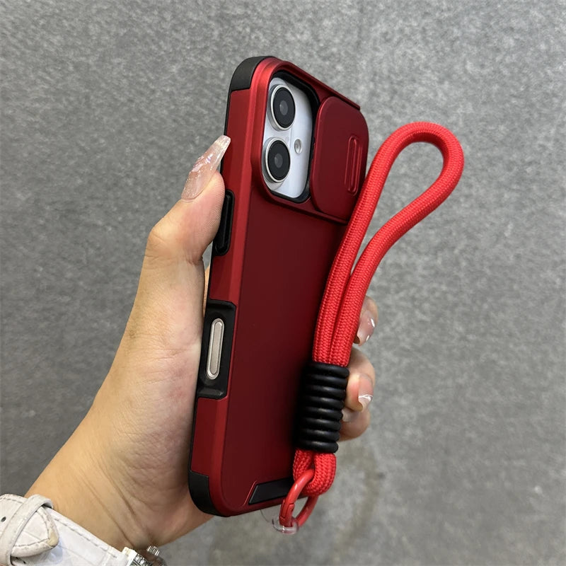 Slide camera lens protection wrist strap case - product image