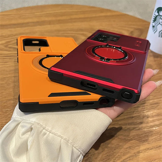 Slide camera protect ring magnetic case samsung - product image