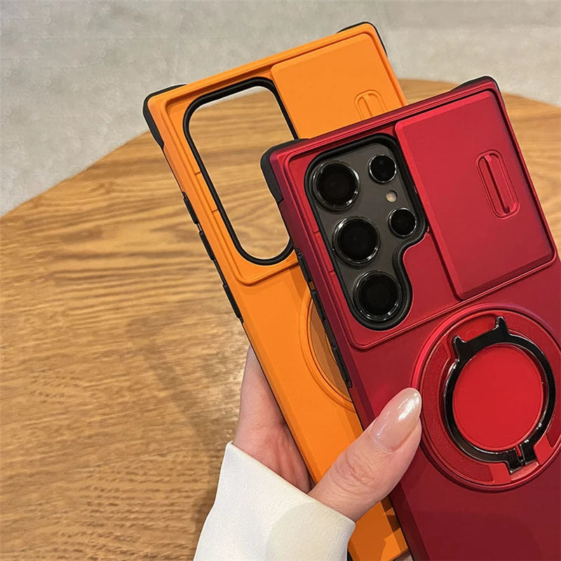 Slide camera protect ring magnetic case samsung - product image