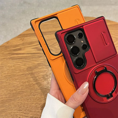 Slide camera protect ring magnetic case samsung - product image