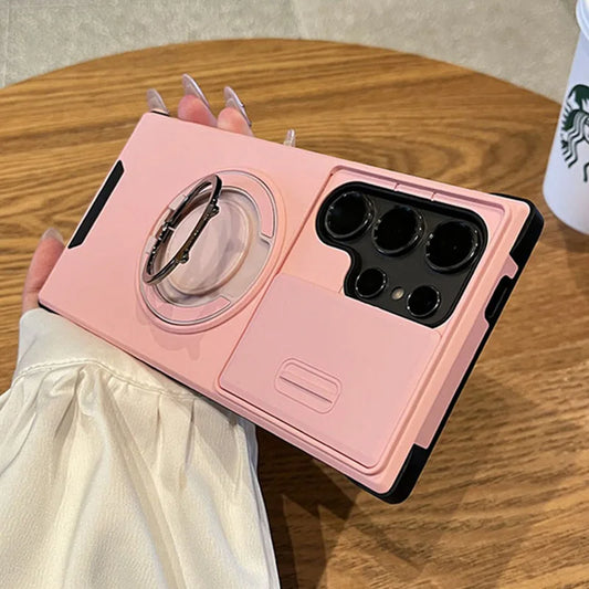Slide camera protect ring magnetic case samsung - product image