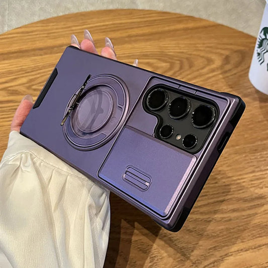 Slide camera protect ring magnetic case samsung - product image