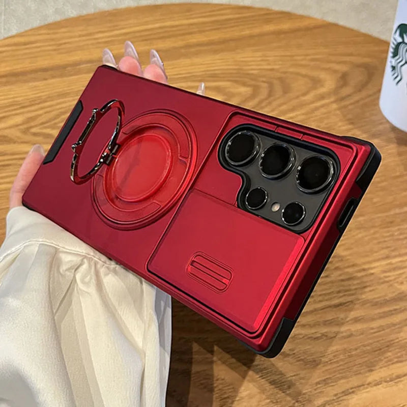 Slide camera protect ring magnetic case samsung - product image