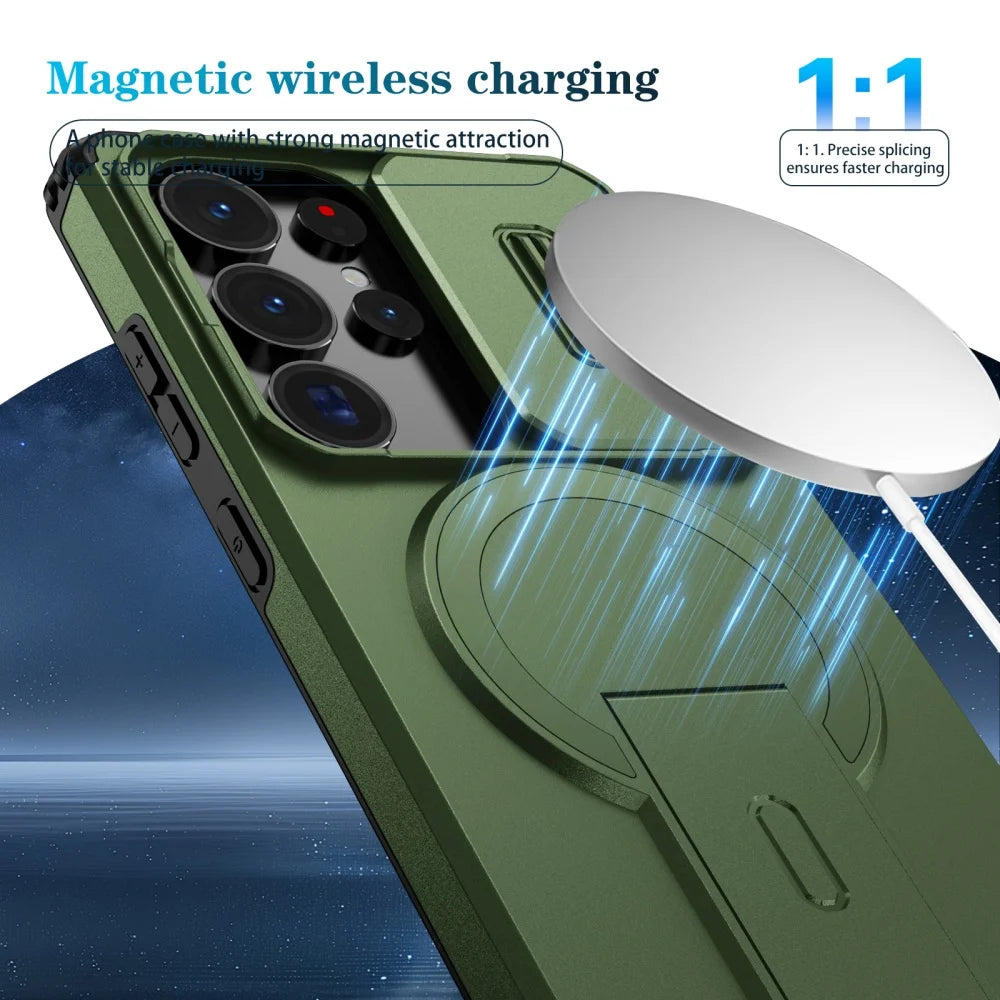 Slide camera protection magnetic stand holder case - product image