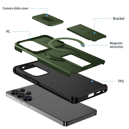 Slide camera protection magnetic stand holder case - product image