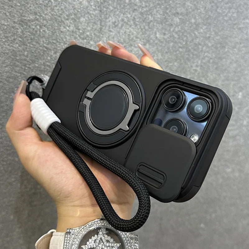 Slide camera protection magnetic wrist strap case - product image