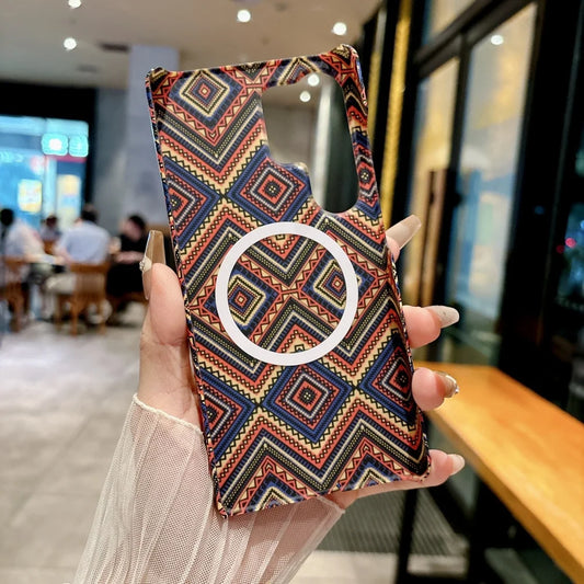 Slim carbon fiber magsafe magnetic shockproof hard case - product image