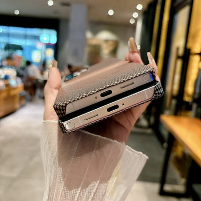 Slim carbon fiber magsafe magnetic shockproof hard case - product image