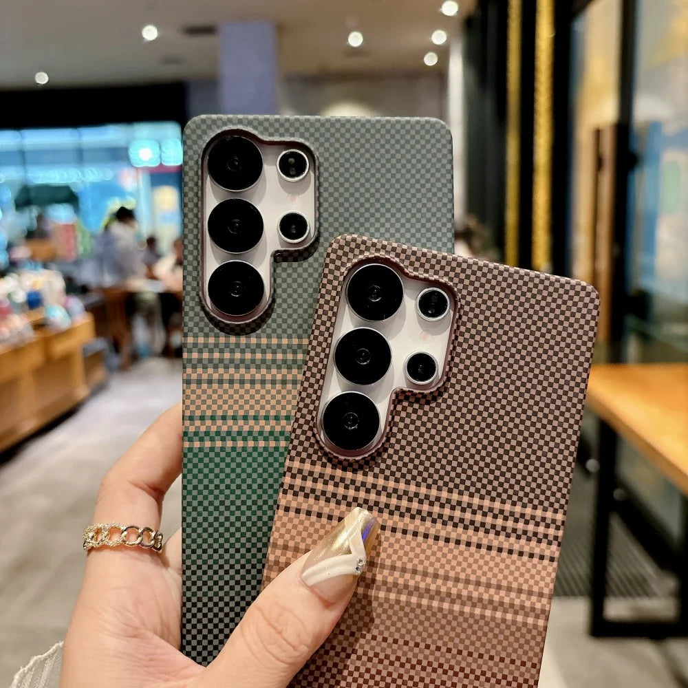 Slim carbon fiber magsafe magnetic shockproof hard case - product image