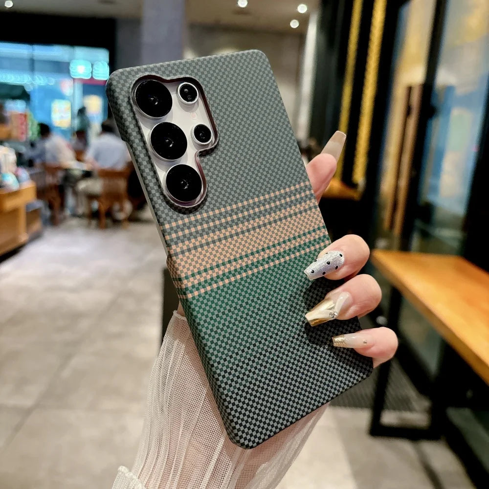 Slim carbon fiber magsafe magnetic shockproof hard case - product image