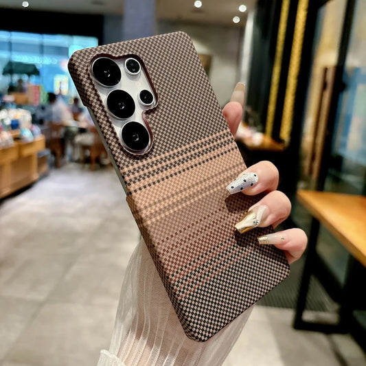 Slim carbon fiber magsafe magnetic shockproof hard case - product image