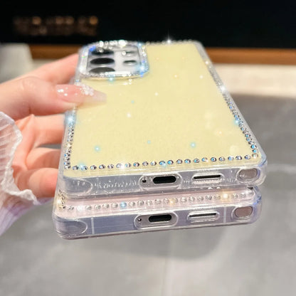 Sparkling diamond rhinestone soft clear case samsung - product image