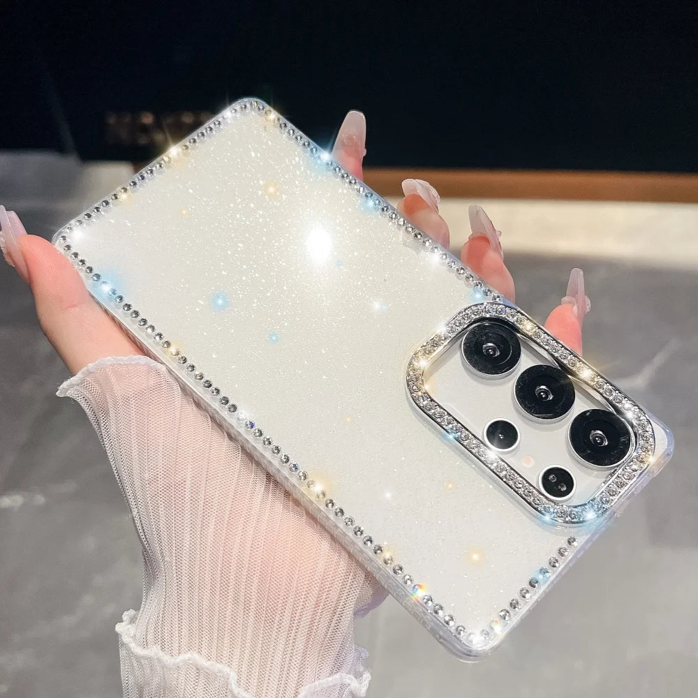 Sparkling diamond rhinestone soft clear case samsung - product image