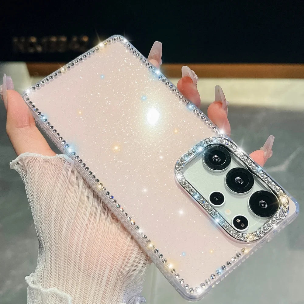 Sparkling diamond rhinestone soft clear case samsung - product image