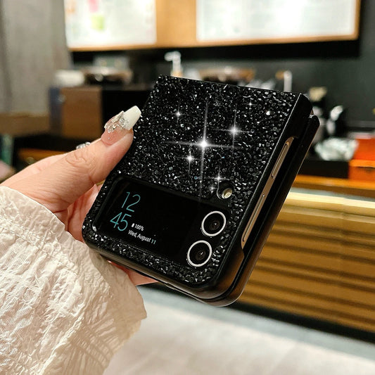 Sparkling diamond rhinestones shockproof soft case samsung z flip - product image
