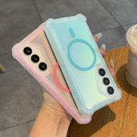 Thickened Shockproof Magnetic Laser Armor Case Samsung