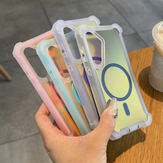 Thickened shockproof magnetic laser armor case samsung - product image